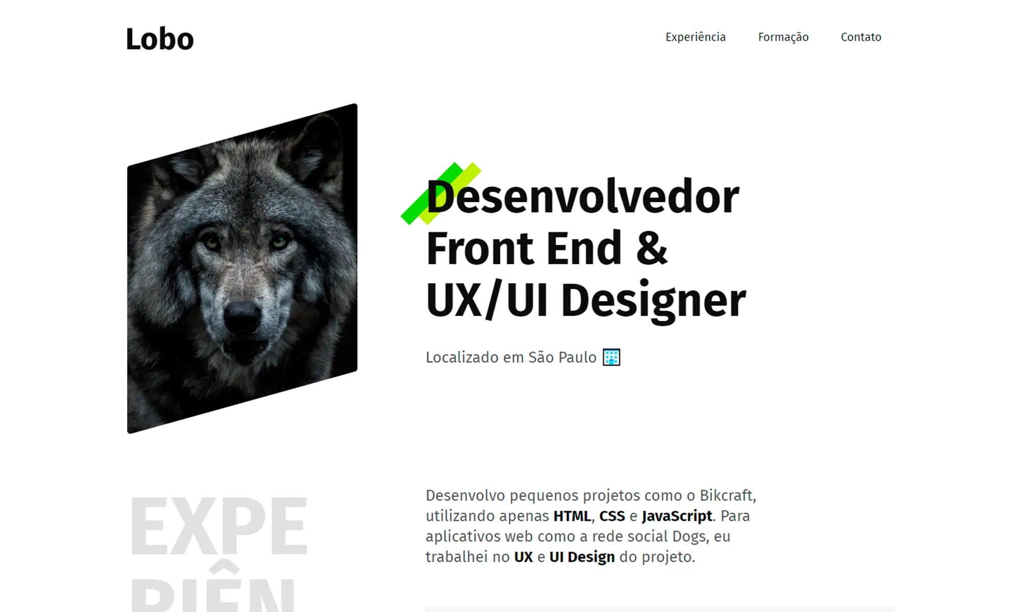 Projeto 2 - Portfólio Inicial